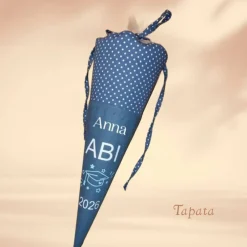 Schultüten|Tapata Design Abi Abschlusstüte Schultüte, Abitur Schultüte -  Abi 2026 blau Dots