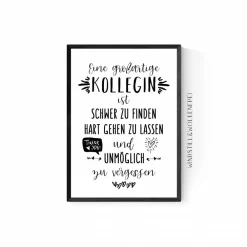 Abschiedsgeschenk Kollegin Arbeitskollegin Verabschiedung Ruhestand Rente Geschenk Poster Bild Danksagungskarten