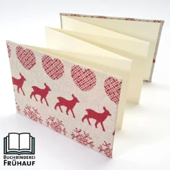 Online ABVERKAUF /// Leporello Fotoalbum Weihnachten 11x16cm Querformat – Personalisierbares Geschenk mit weihnachtlichem Motiv Weihnachtsgeschenke