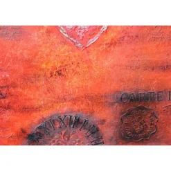 Valentinstagsgeschenke|Susanne Hiebl...die etwas andere Art! Acrylbild LIEBESBRIEFE Geschenk zu Valentinstag oder Muttertag Malerei Kunst auf einem Keilrahmen Herzbild handgefertigt