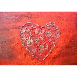 Valentinstagsgeschenke|Susanne Hiebl...die etwas andere Art! Acrylbild LIEBESBRIEFE Geschenk zu Valentinstag oder Muttertag Malerei Kunst auf einem Keilrahmen Herzbild handgefertigt