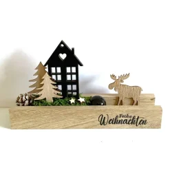 Weihnachtsdeko|Strandgutlädchen Advent to go, kleine weihnachtliche Holzdeko