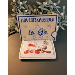 Clearance Adventkalender to Go bestickt, mit Blister, Mini-Adventskalender, Geschenk ,Mitbringsel, Sofortkauf Adventskalender