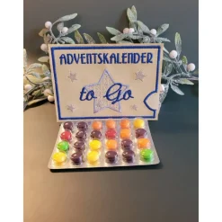 Clearance Adventkalender to Go bestickt, mit Blister, Mini-Adventskalender, Geschenk ,Mitbringsel, Sofortkauf Adventskalender