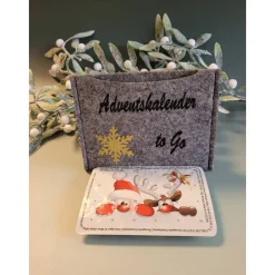 Clearance Adventkalender to Go, mit Blister, Mini-Kalender ,Geschenk ,Mitbringsel, Sofortkauf,Weihnachten,Personalisierbar Adventskalender