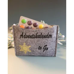 Clearance Adventkalender to Go, mit Blister, Mini-Kalender ,Geschenk ,Mitbringsel, Sofortkauf,Weihnachten,Personalisierbar Adventskalender