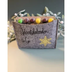 Adventskalender|Mija-Kreativ Adventkalender to Go, mit Blister, Mini-Kalender ,Geschenk ,Mitbringsel, Sofortkauf, Weihnachten,Personalisierbar