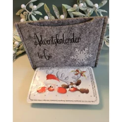 Adventskalender|Mija-Kreativ Adventkalender to Go, mit Blister, Mini-Kalender ,Geschenk ,Mitbringsel, Sofortkauf,Weihnachten,Personalisierbar