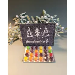 Discount Adventkalender to Go, mit Blister, Mini-Adventkalender, Geschenk ,Mitbringsel, Sofortkauf,Weihnachten,Personalisierbar Adventskalender
