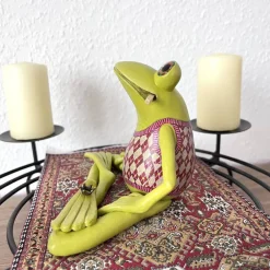Hot Adventsfrosch Adventkranz, Advent, Weihnachten, Frosch Adventkranz, Frosch Figur, witziger Adventkranz, Adventsdeko, 4 K Adventskränze