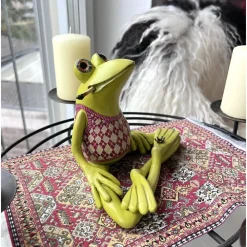 Hot Adventsfrosch Adventkranz, Advent, Weihnachten, Frosch Adventkranz, Frosch Figur, witziger Adventkranz, Adventsdeko, 4 K Adventskränze