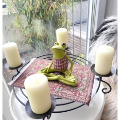 Hot Adventsfrosch Adventkranz, Advent, Weihnachten, Frosch Adventkranz, Frosch Figur, witziger Adventkranz, Adventsdeko, 4 K Adventskränze