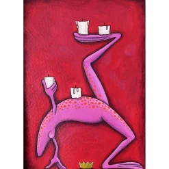 Hot Adventsfrosch, immerwährend, Adventskalender, Adventkranz, Adventszeit, Weihnachtsdeko, Froschbild, witziges Bild, Froschkönig, Weihnachten Adventskränze