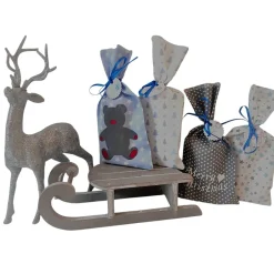 Adventskalender|Afrosteff Adventskalender, 24 Säckchen zum befüllen