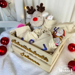 Adventskalender|Ganz nach Wunsch Adventskalender Box | Personalisierte Adventskiste aus Holz | Adventskalender zum Befüllen | Weihnachtskiste | Adventsbo