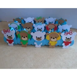 Adventskalender|Nachtkarten Adventskalender Bärchen Bär Teddy  Weihnachtskalender Kinder Ewachsene Zierschachteln Schachteln zum Befüllen