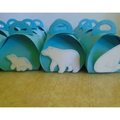 Sale Adventskalender Eisbär Eisbärfamilie  Weihnachtskalender Kinder Junge Mädchen  Zierschachteln Schachteln zum Befüllen Adventskalender