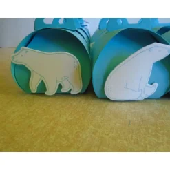 Sale Adventskalender Eisbär Eisbärfamilie  Weihnachtskalender Kinder Junge Mädchen  Zierschachteln Schachteln zum Befüllen Adventskalender