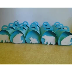 Sale Adventskalender Eisbär Eisbärfamilie  Weihnachtskalender Kinder Junge Mädchen  Zierschachteln Schachteln zum Befüllen Adventskalender