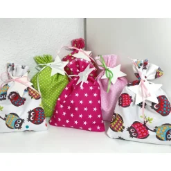 Adventskalender eule pink rosa Kalender Advent selber befüllen Säckchen Baumwolle Taschen Tüten Türchen Weihnachten Adventskalender