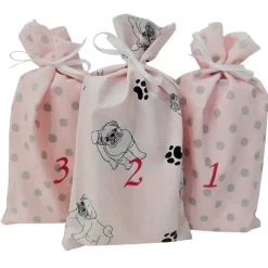 Adventskalender|Afrosteff Adventskalender für Tiere, 24 Adventskalender Säckchen zum befüllen