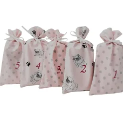 Adventskalender|Afrosteff Adventskalender für Tiere, 24 Adventskalender Säckchen zum befüllen