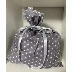 Outlet Adventskalender grau grün Stern Kalender Advent selber befüllen Säckchen Baumwolle Taschen Tüten Türchen Weihnachten Adventskalender