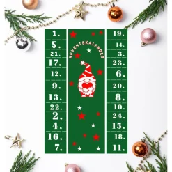 New Adventskalender Gutschein Karte Partner Weihnachtsgeschenk Wichtel Adventskalender