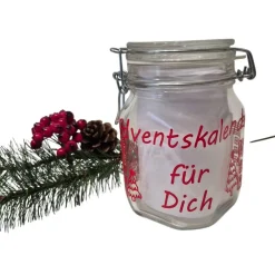 Outlet Adventskalender im Glas, Adventskalenderglas Adventskalender