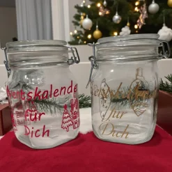 Outlet Adventskalender im Glas, Adventskalenderglas Adventskalender