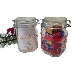 Outlet Adventskalender im Glas, Adventskalenderglas Adventskalender