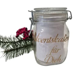 Outlet Adventskalender im Glas, Adventskalenderglas Adventskalender