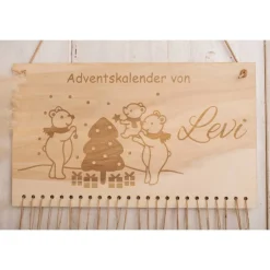 Adventskalender|Milessimo Adventskalender mit Name zum befüllen