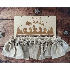 Adventskalender, personalisiert, verschiedene Formen, Weihnachten, Weihnachtskalender, Weihnachtsdekoration, Advent Adventskalender