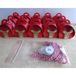 Adventskalender|Nachtkarten Adventskalender Rentier Elch Weihnachtskalender Kinder Zierschachteln Schachteln zum Befüllen Advent Erwachsene
