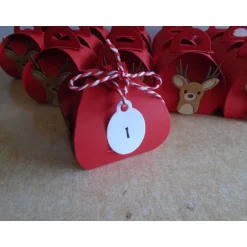Adventskalender|Nachtkarten Adventskalender Rentier Elch Weihnachtskalender Kinder Zierschachteln Schachteln zum Befüllen Advent Erwachsene