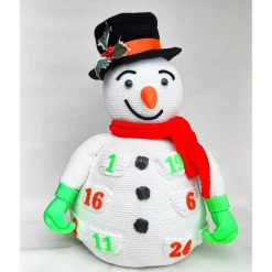 Outlet Adventskalender SCHNEEMANN Nachtleuchtend Zylinder Deko Weihnachten Winter Advent Gutschein Amigurumi Adventskalender