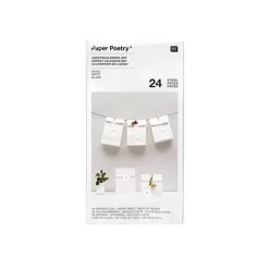 Online Adventskalender Set Papiertüten weiß Adventskalender