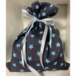 Sale Adventskalender Stern blau Kalender Advent selber befüllen Säckchen Baumwolle Taschen Tüten Türchen Weihnachten Adventskalender