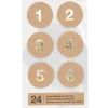 New Adventskalender Stickerzahlen aus Kraftpapier Bastelzubehör
