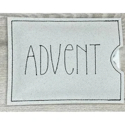 Adventskalender|Herzknoten Adventskalender to go, bestickt, Nikolaus, Advent, Vorweihnacht, Geschenk, Mini-Kalender, Vorfreude, Weihnachten !