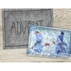 Online Adventskalender to go, bestickt, Nikolaus, Advent, Vorweihnacht, Geschenk, Mini-Kalender, Vorfreude, Weihnachten ! Adventskalender