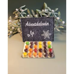 Adventskalender|Mija-Kreativ Adventskalender to Go, mit Blister, Mini-Adventskalender, Geschenk ,Mitbringsel, Sofortkauf,Weihnachten,Personalisierbar