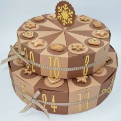 Adventskalender|Paper Candy Adventskalender Torte - Brezel