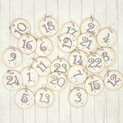 Discount Adventskalender Weihnachtssöckchen rosa – 24 Socken zum Befüllen aus Fleece Geschenke
