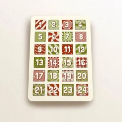 Sticker & Aufkleber|MoriMoriArts Adventskalender Zahlen Sticker – 1–24, matt, quadratisch, Etiketten für DIY Weihnachtskalender, Bullet Journal