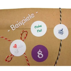 Online Adventskalender Zahlen Sticker, BUNTE Zahlen, 1-24 Aufkleber, made by BuntMixxDESIGN Adventskalenderzahlen
