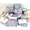 Sale Adventskalender zum Befüllen Mini Schachteln |24 kleine u 2 große Boxen | Zahlen 1-24 | Eiskristall grau wei& Adventskalender