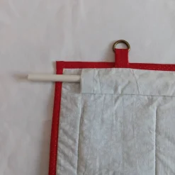Adventskalender|Beate Modell Beckum Adventskalender zum Befüllen aus Stoff in Rot-Beige, Wandbehang