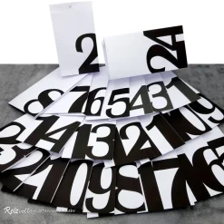 Adventskalender-Tüten zum Befüllen – 24 handgemachte Papiertüten mit großen Zahlen Adventskalender